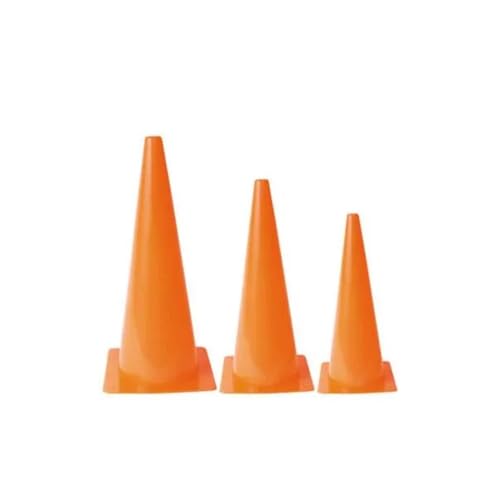 Palos Sports - High Visibility, Orange Molded Plastic Cones, Lightweight and Easy to Stack, for Markers and Activities, School Equipment - size: 9 Inches (Single)