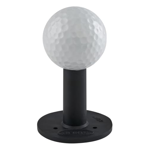 TH Golf Premium Rubber Golf Tees – Pack of 6 – Durable, Long-Lasting Tees in Multiple Sizes & Colours for Drivers, Woods & Irons - style: 45mm Black