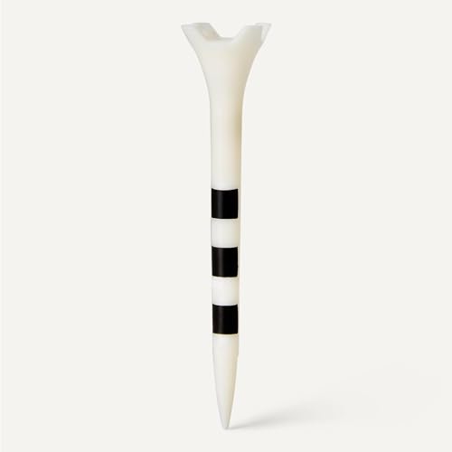 Amazon Basics Golf Tees with Height Marker System- Recycled Plastic Tees with 4-Prong Head - Golf Course Accessories - White - 100 Pack - size: 2 3/4"