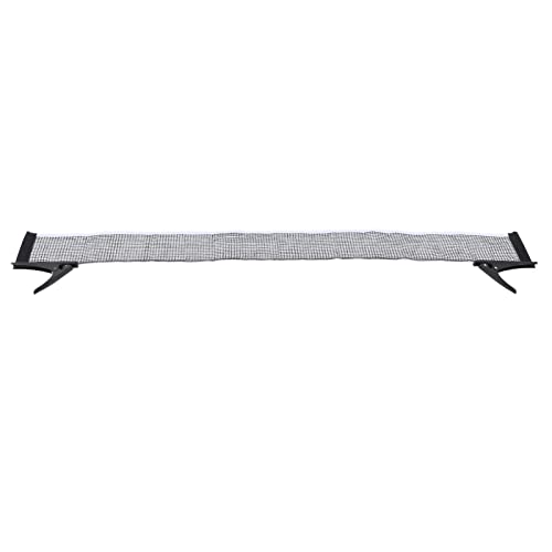 Professional Standard Table Tennis Net Bracket Set, Wireless Table Tennis Net Rack Kit with Nylon Net and Stainless Steel Clamps for Indoor Outdoor Play