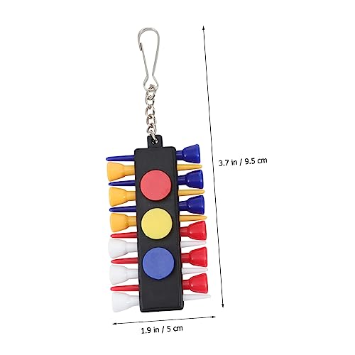 2 Sets Creative Portable Tee Caddy Keeper of Tee Holding Accessories for Golf Tear Resistant Design for Golf Enthusiasts