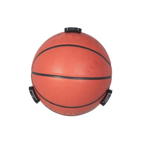 GANAZONO Wall Mount Ball Storage Claw Rack for Basketball Volleyball Football Rugby Black Space-Saving Sports Display Holder with Rounded Grip for Garage Office and Locker Organization