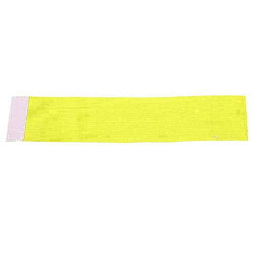 Outdoor Team Sports Yellow Captain Armband, Adjustable Elastic Soccer Player Bands for Adult Youth