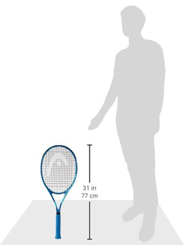 Head Metallix Attitude Elite Blue Tennis Racket - Pre-Strung Adult Tennis Racquet Lightweight - Midplus Headsize for Blend of Power and Control