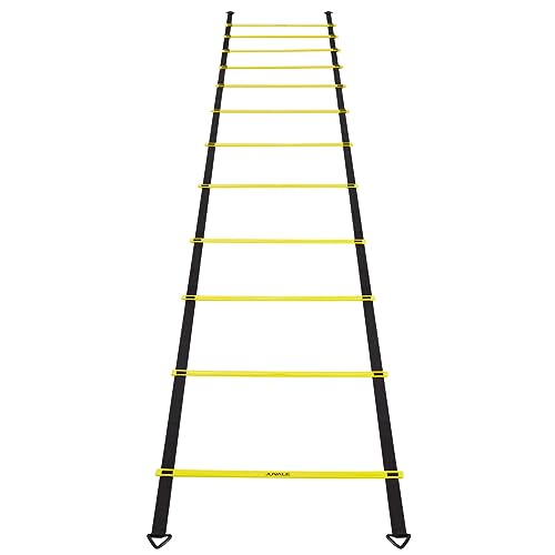 Juvale Adjustable Agility Ladder Set - Football Footwork Ladder Drills - Agility Cone Drills for Soccer Training - Parachute Speed Training - 20 Ft, 6 Cones & Parachute