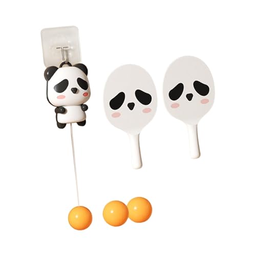 Vaveren Table Tennis Trainer Portable Table Tennis Training Equipment Pingpong Racket Set Hand Eye Coordination Workout Parent Child Interaction Toy PC
