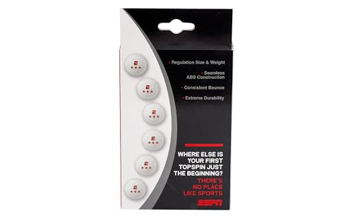 ESPN Ping Pong Set, Table Tennis Ideal for Family Games and Game Night - color: Ping Pong Balls