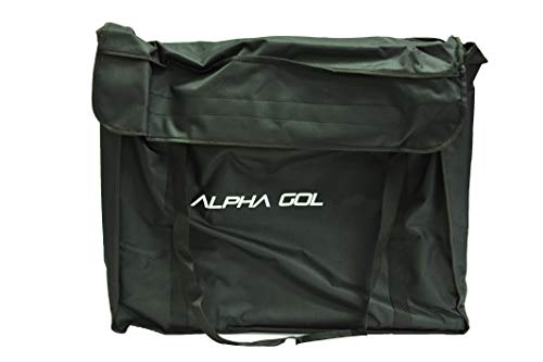 Alpha Goal - The Original All Aluminum Folding Goal with Carry Bag. Pro Grade Quick Folding Aluminum Folding Goal Bag inlcluded. Sizes 4'x2.5', 5'x3', 6'x4'. - color: Black, size: 6x4