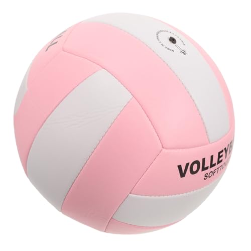 ibasenice Soft Indoor Volleyball Training Equipment, 5-Size Standard Soft Adult Volleyball with Anti-Burst Machine-Stitched Surface, Practice Sports Ball for Indoor and Outdoor Play