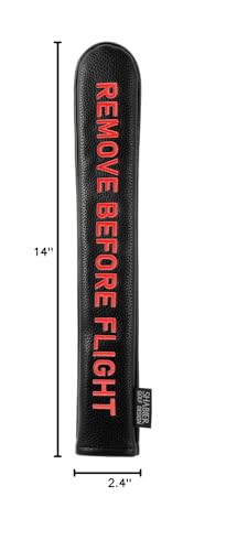 Golf Head Cover with RBF Design for Golf Club - size: for Golf Alignment Stick, style: Black