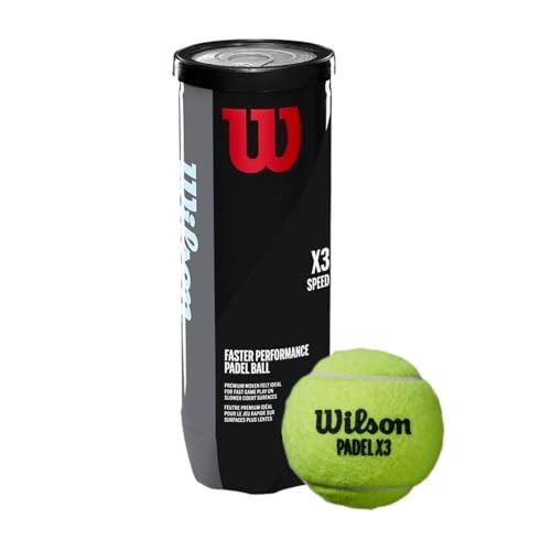 Wilson X3 Padel Balls, 3-Pack - style: X3 Speed