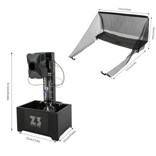 Automatic Ping Pong Ball Machine,Portable Table Tennis Ball Launcher Trainer with Catch Net & Remote Control,Ping-Pong Practicing Training Robot Equipment,for Schools Stadium Gyms