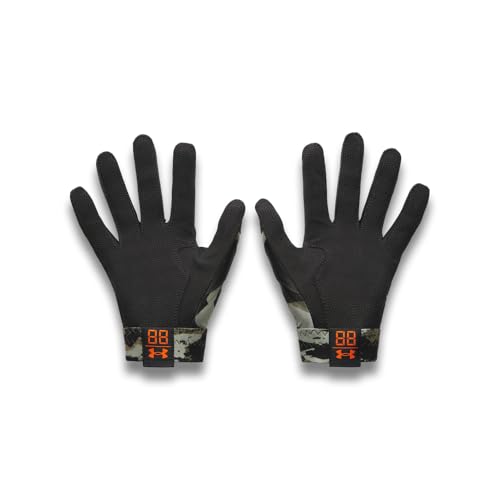 Under Armour Youth Clean Up Baseball Gloves Limited Edition - color: (001) Black / / Team Orange, size: Youth Medium