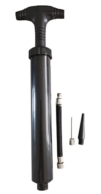 Epic 10" Dual-Action Hand Air Ball Pump with Needle Black