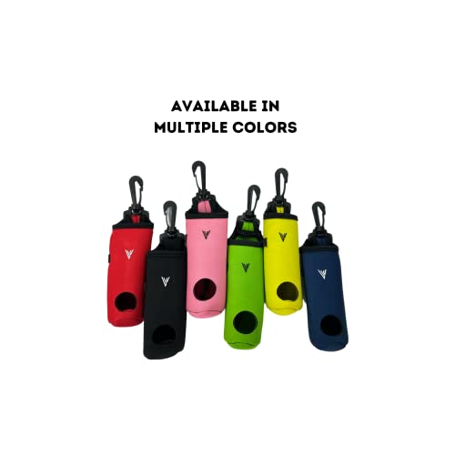 Golf Ball and Tee Holder - Holds 3 Golf Balls and 3 Tees, Soft Carry Bag Pouch with Secure 360° Swivel Keychain Belt Clip Hook, Gift Accessories for Golfers and Women’s Birthdays - color: Navy