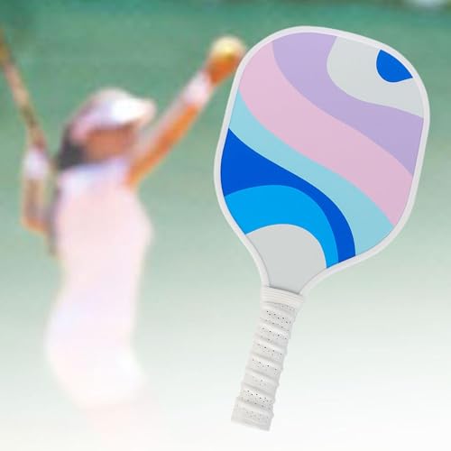SM SunniMix Pickleball Paddle, Pickleball Racquet, Portable Nonslip Grip 9 Layer Poplar Wooden Pickleball Racket for Men Women