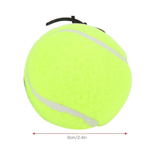 Tennis Ball with 4M Elastic String – Single Tennis Training Tool for Practice Tennis Skills,Rebound Control for Beginners Indoor Outdoor