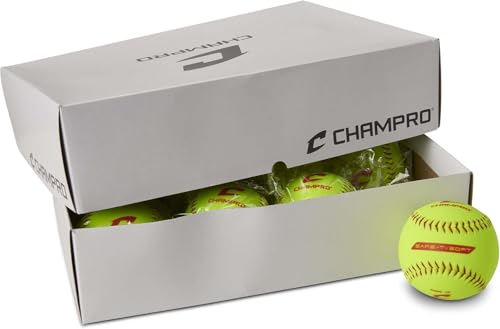 Champro Safe-T-Softball Cover - color: Optic Yellow, size: 12 Inch (Pack of 12)
