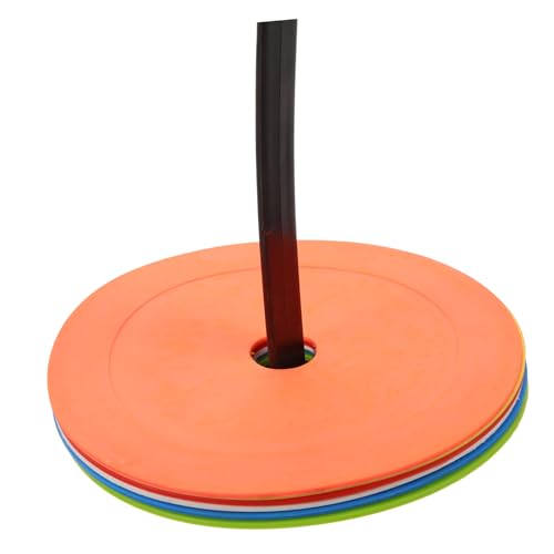 VANZACK 1set Football Training Sign Discs Brightly Markers for Soccer Basketball and Agility Drills Pe and Material Lightweight Stackable Design for Easy Storage