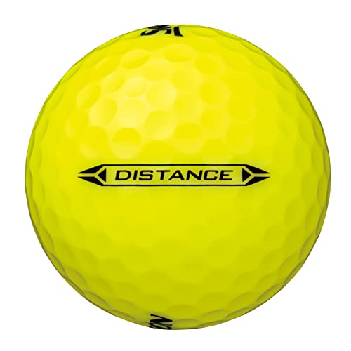 DUNLOP(ダンロップ ゴルフボール SRIXON DISTANCE9 2022年モデル 1ダース(12個入り) ホワイト/パッションイエロー