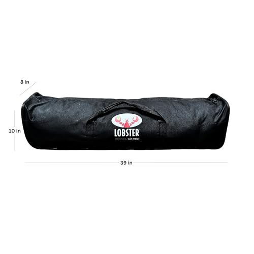 Lobster Sports - Indoor & Outdoor Portable Weatherproof Pickleball Net System with Metal Posts, Official Game Regulation Size, Durable Bag Included