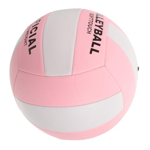 SUPVOX Official Soft Volleyball PU Practice Ball for Indoor Sports Training Thick Material with Eye Catching Colors Standard Middle School Competition Inflatable Volleyball