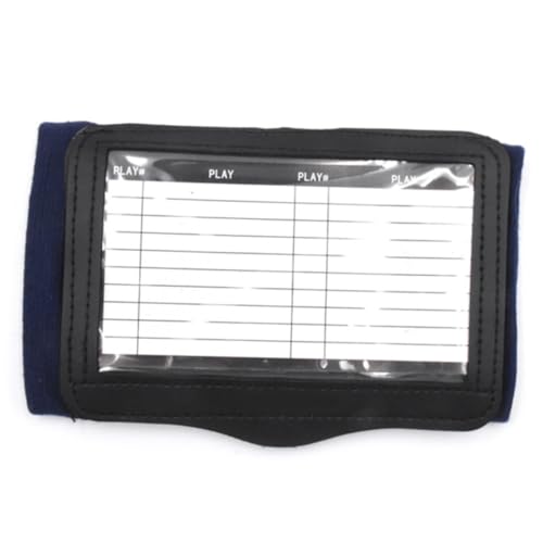 PRETYZOOM 2pcs Football Play Wristbands Softball Wrist Guard Armband with Strategy Card Holder for Youth Football Gear and Quarterback Sports