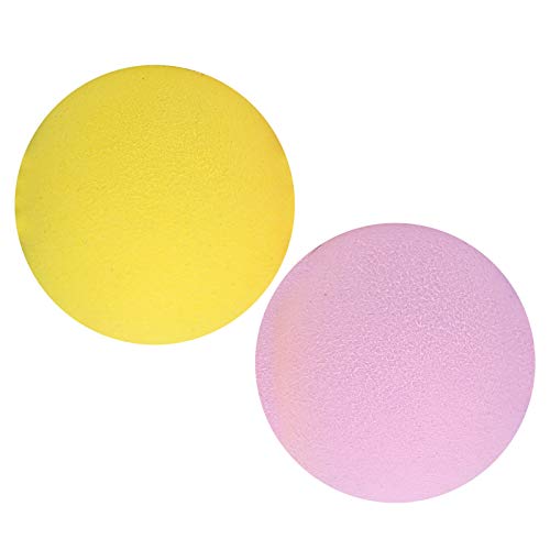 Children, Lightweight Kid Toy Ball Foam Ball 60mm, Yellow Blue Orange Purple Pink for Indoor Outdoor Practice