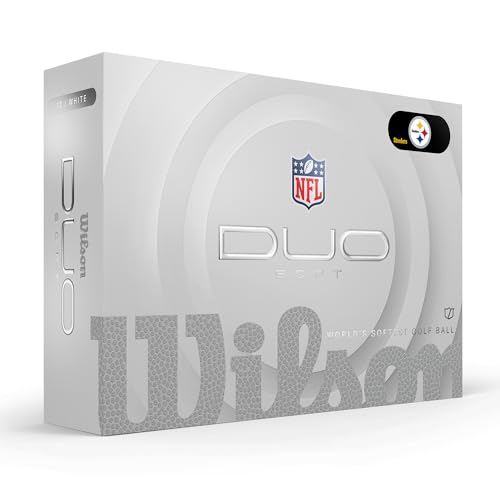 WILSON 2025 Duo Soft NFL Golf Ball - 12 Balls, White, Atlanta Falcons - color: Pittsburgh Steelers
