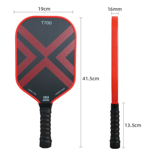 High-Performance Pickleball Paddle T700 16MM Carbon Fiber Honeycomb Core Racket for Advanced Players