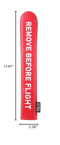Golf Head Cover with RBF Design for Golf Club - size: for Golf Alignment Stick, style: Red