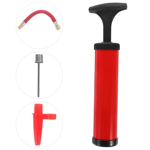 HEMOTON Multi-Function Basketball Pump Inflatable Pump Pressure Gauge Needle Portable for Sports Balls
