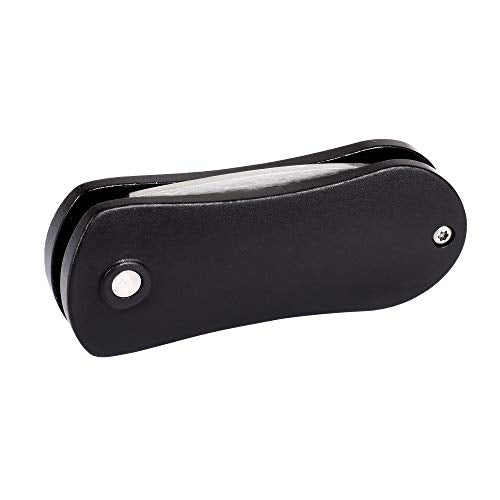 Mile High Life Golf Divot Repair Tool, All Metal Foldable Divot Tool with Pop-up Button & Magnetic Ball Marker - color: Black Undulate