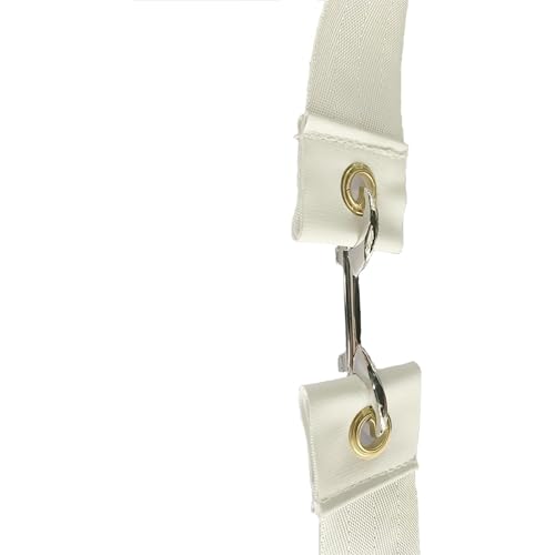 Professional Tennis Net Center Strap with Adjustable Buckle & Rust-Proof Hook Heavy-Duty Center Strap for Secure Net Tension and Height Stability on Tennis Courts