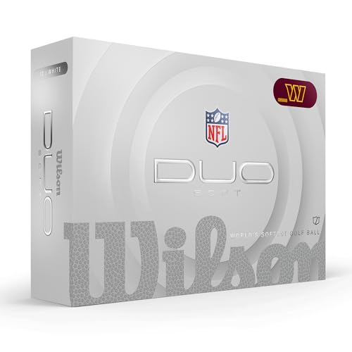 WILSON 2025 Duo Soft NFL Golf Ball - 12 Balls, White, Atlanta Falcons - color: Washington Commanders