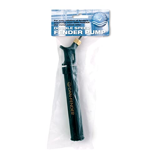 Dan-Fender Air Hand-Pump for Buoys, Fenders, and Sports Balls – Portable Manual Inflator with Needle for Football, Basketball, Volleyball, and Soccer Balls, Compact Boat Accessory for Quick Inflation
