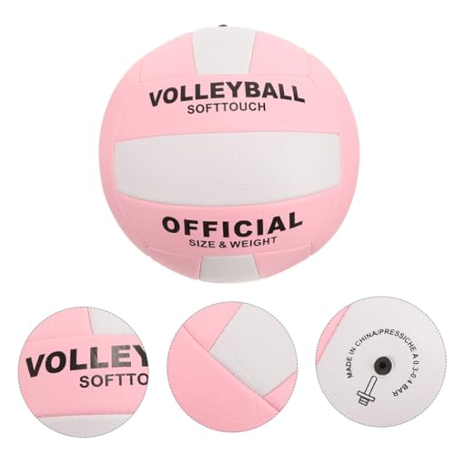 Healifty Soft Indoor Volleyball Training Ball, Soft Practice Ball for Adults, Standard Size 5 Non-Inflatable Explosion-Proof Volleyball for Indoor Game and Exercise