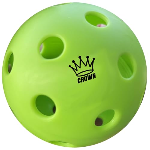 CROWN PICKLEBALL - High-Performance Indoor Pickleballs (3-Pack Apple) Apple (3-Pack)