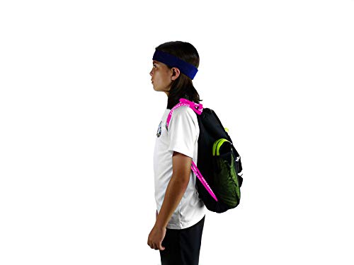 Soccerware Soccer Bag Backpack - Youth & Kids, Organize Sports Gym Equipment - Boys Girls - color: Pink