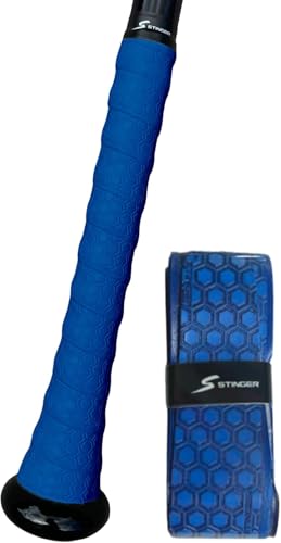 Stinger Sports Premium Polymer Bat Grip (Baseball and Softball) - color: 3-Pack: Royal Blue
