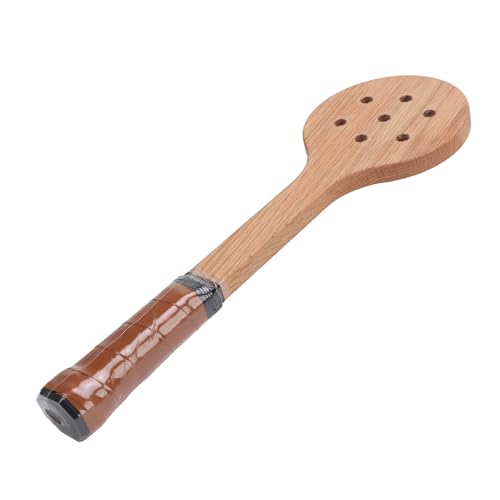 Wooden Tennis Training Racket, Lightweight Poplar Wood Bat for Improved Power Control, Accurate Swing Practice for All Skill Levels Outdoor Indoor Play