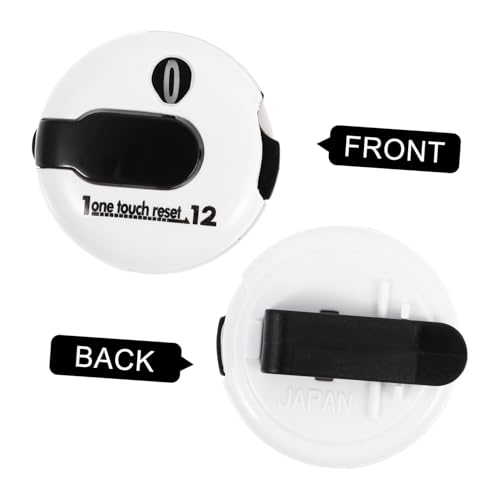 Cabilock Golf Score Counter Hat Clip, White Stroke Clicker Scorer, Portable Golf Scoring Device for Outdoor Play and Training