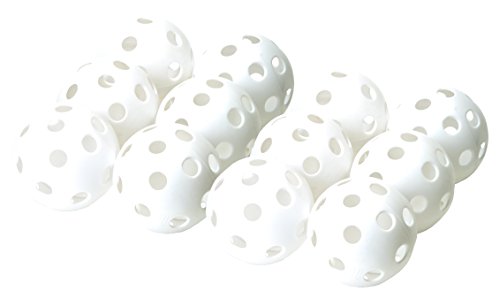 Hot Glove Durable Plastic Practice Baseballs - style: 12 Pack