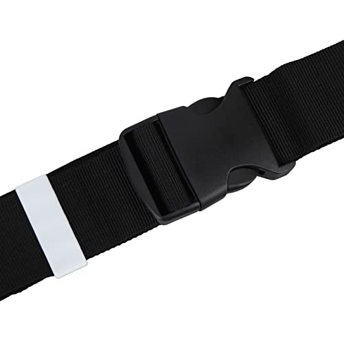 Adjustable Flag Football Set, 5 PCS PP Flag Football Belts with 2 Flags and D for Youth Adults Training, Games and Sports Activities (Black)