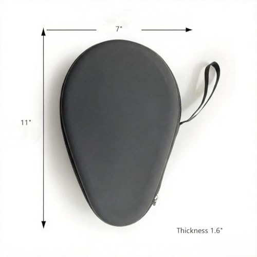 Colorful Table Tennis Racket Cover Ping Pong Paddle Bag Table Tennis Racket Case - color: Black for 2 rackets