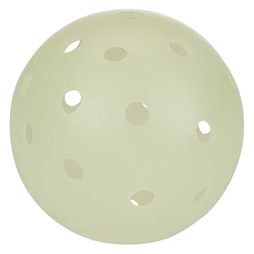 Franklin Sports Glow in The Dark Outdoor Pickleballs - Light Up Pickleball Balls for Nighttime Pickleball - Glow in The Dark Green Pickleball Balls - Charge in Indoor Light + Sunlight