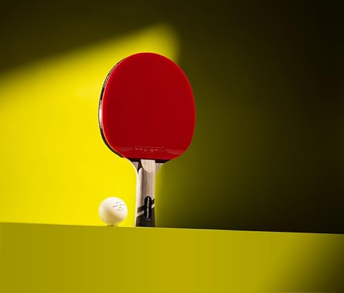 PRO-SPIN Ping Pong Paddles – ITTF Approved Professional Table Tennis Rackets with Carbon Fiber for Superior Control | 7-Ply Blade, Premium Rubber, 2.0mm Sponge - color: 2-Pack | Active Red