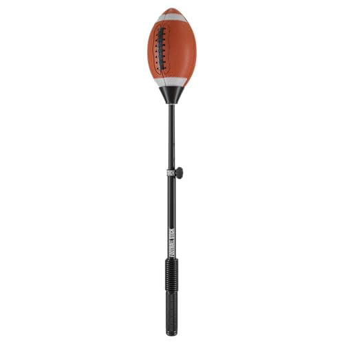 FOOTBALL STICK™ High School & College Edition –Kicking & Punting Training Tool for All Ages – Improve Accuracy & Timing –Real Leather Game Ball –Used by Professional, College & High School Specialists