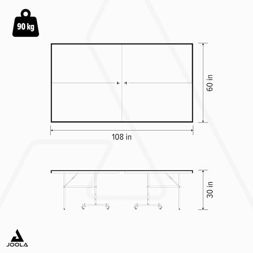 JOOLA NOVA Outdoor Ping Pong Table with Waterproof Table Tennis Net Set - Quick Assembly - All Weather Aluminum Composite Surface - Tournament Quality - Indoor & Outdoor Compatible