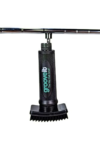 Grooveit The Wet Club Scrub Golf Water Brush - 3 Year Warranty - Anti-Leak Design - Magnetic Brush with Nylon-Bristle Head - Patented Pump for Easy Cleaning - Wide Cleaning Coverage - Long Lasting